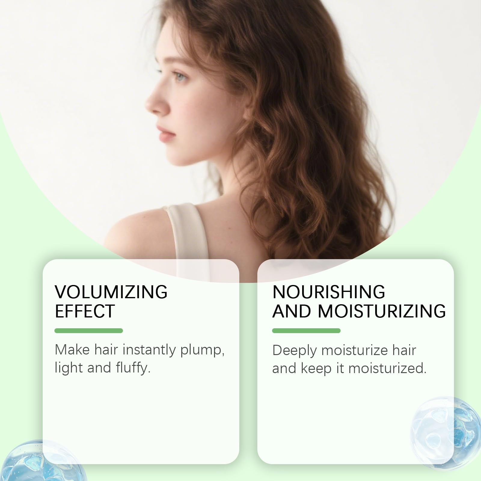 Goswar hydrolyzed keratin close-up highlights strengthened strands and reduced breakage.