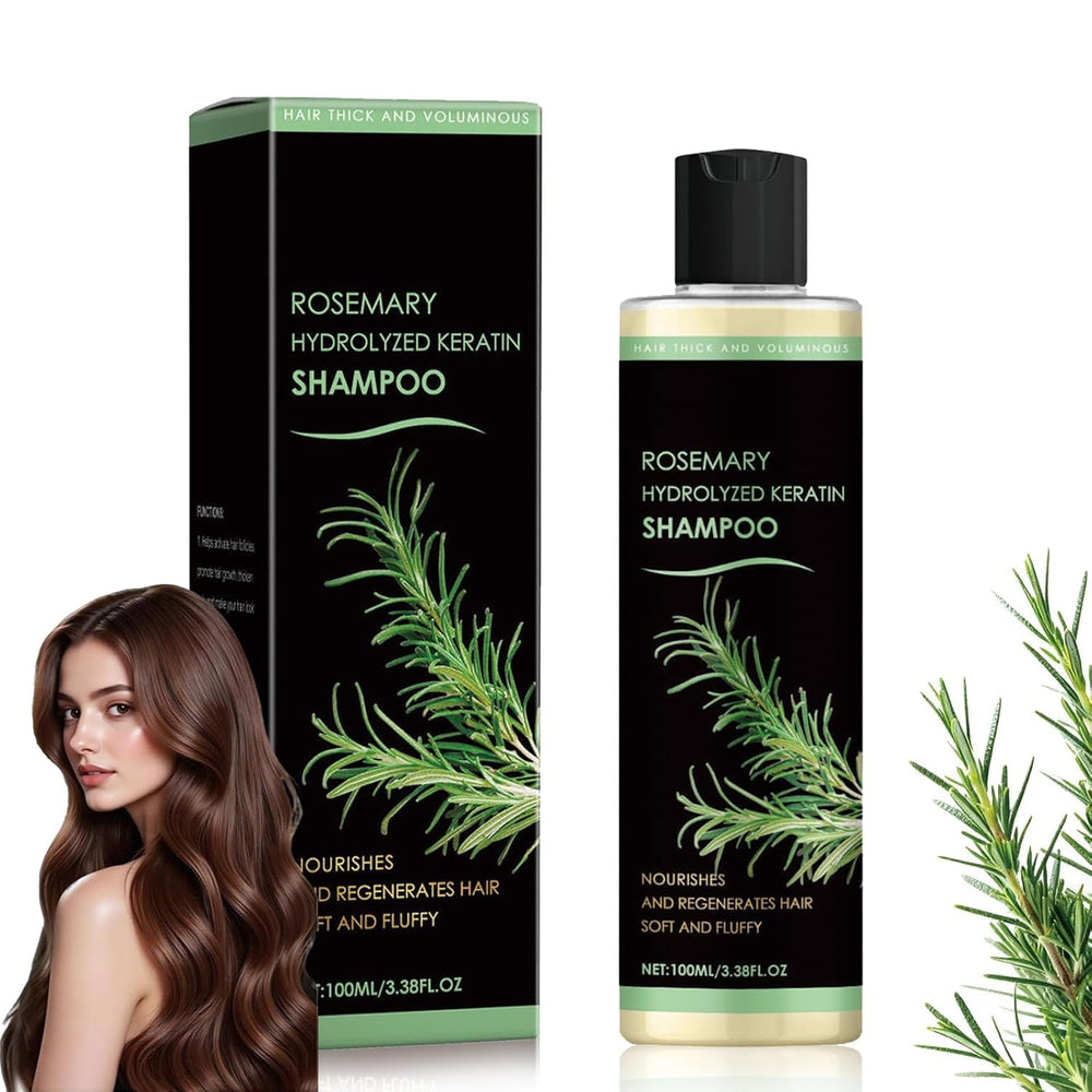 Goswar organic rosemary shampoo bottle for daily scalp refreshment and nourishment.