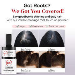 Got? Roots pigment-infused binding powder delivers long-lasting gray hair coverage