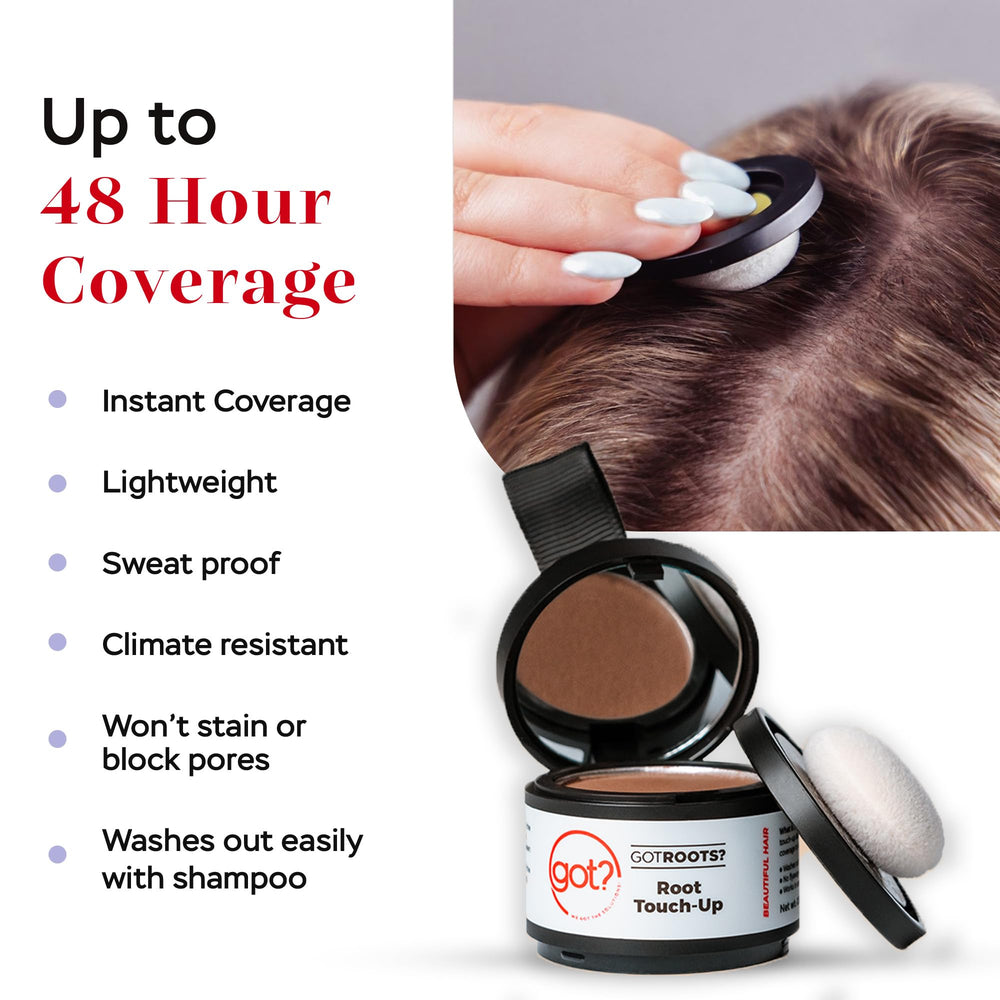 Got? Roots powder puff applicator for quick on-the-go touch-ups