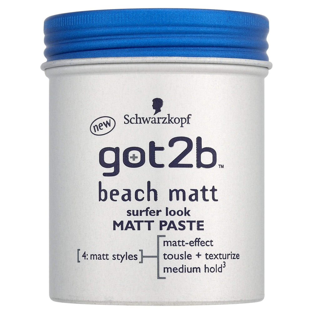 got2b Beach Matt Paste delivers medium hold for a matte surfer texture