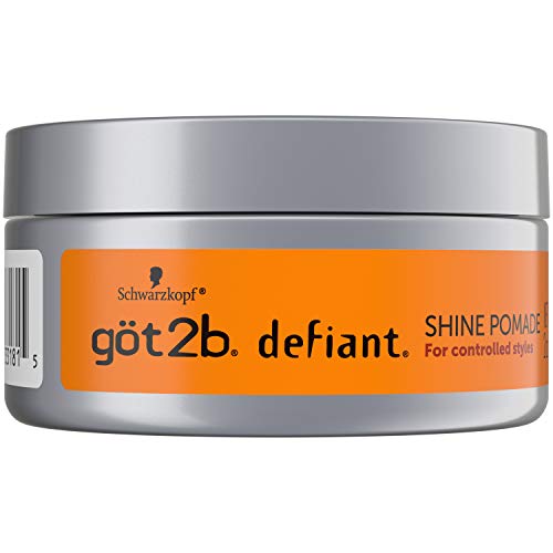 Got2b Defiant Shine Pomade frizz and flyaway control.