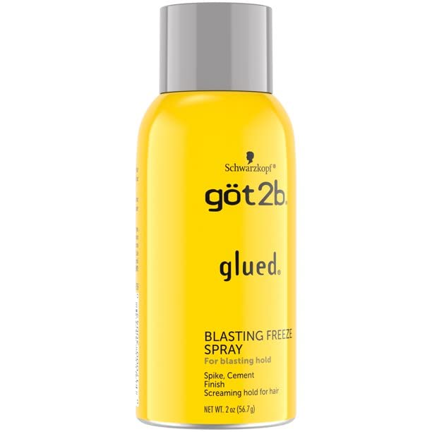 Direct blast finish from Got2B Blasting Freeze Spray seals the style.