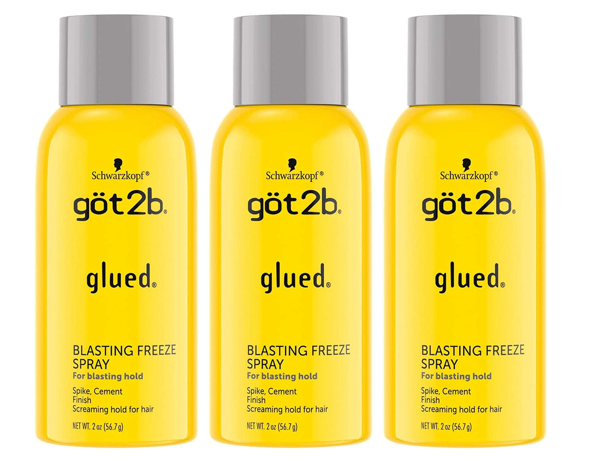 Got2B Glued Blasting Freeze travel bottle ready for on-the-go styling.