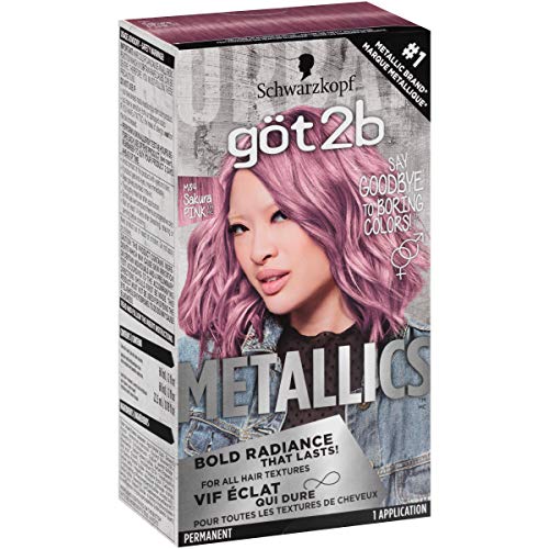 Got2b Metallics Sakura Pink developer bottle enabling even application