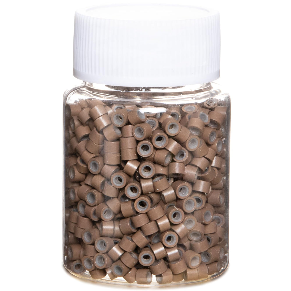 GOTDYA 1000pcs 4mm hair tinsel beads for secure, undetectable extensions.