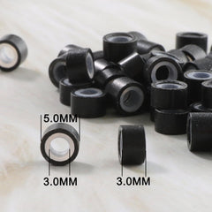 GOTDYA black 300pcs beads ideal for long-lasting extension installs.
