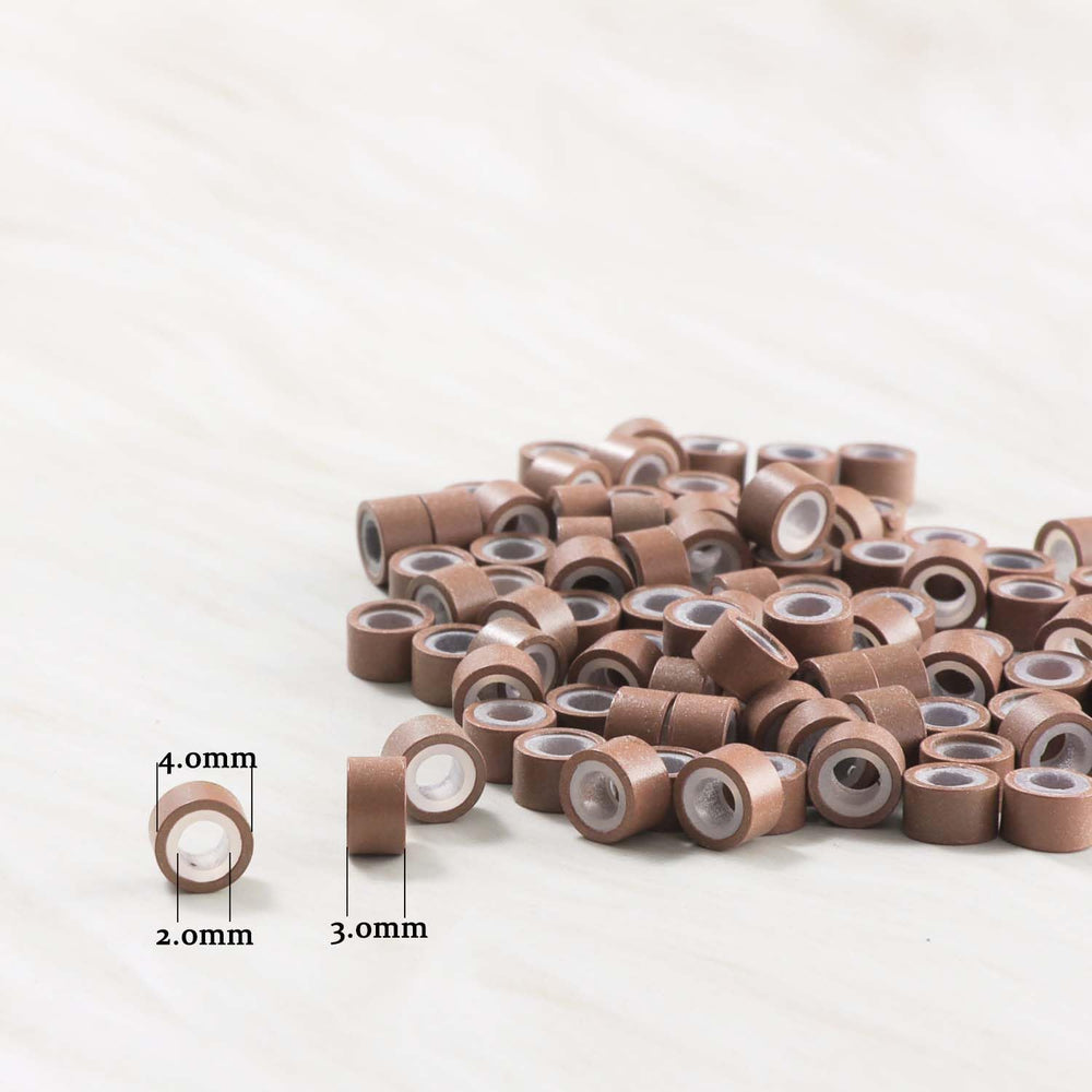 GOTDYA light brown beads ideal for natural-looking hair extensions.
