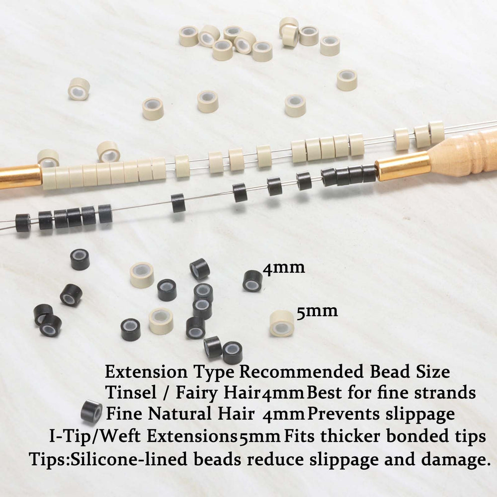 GOTDYA silicone-lined micro rings in brown provide slip-resistant attachment.