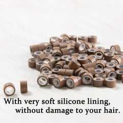 GOTDYA silicone-lined micro rings close-up showing comfortable installation.