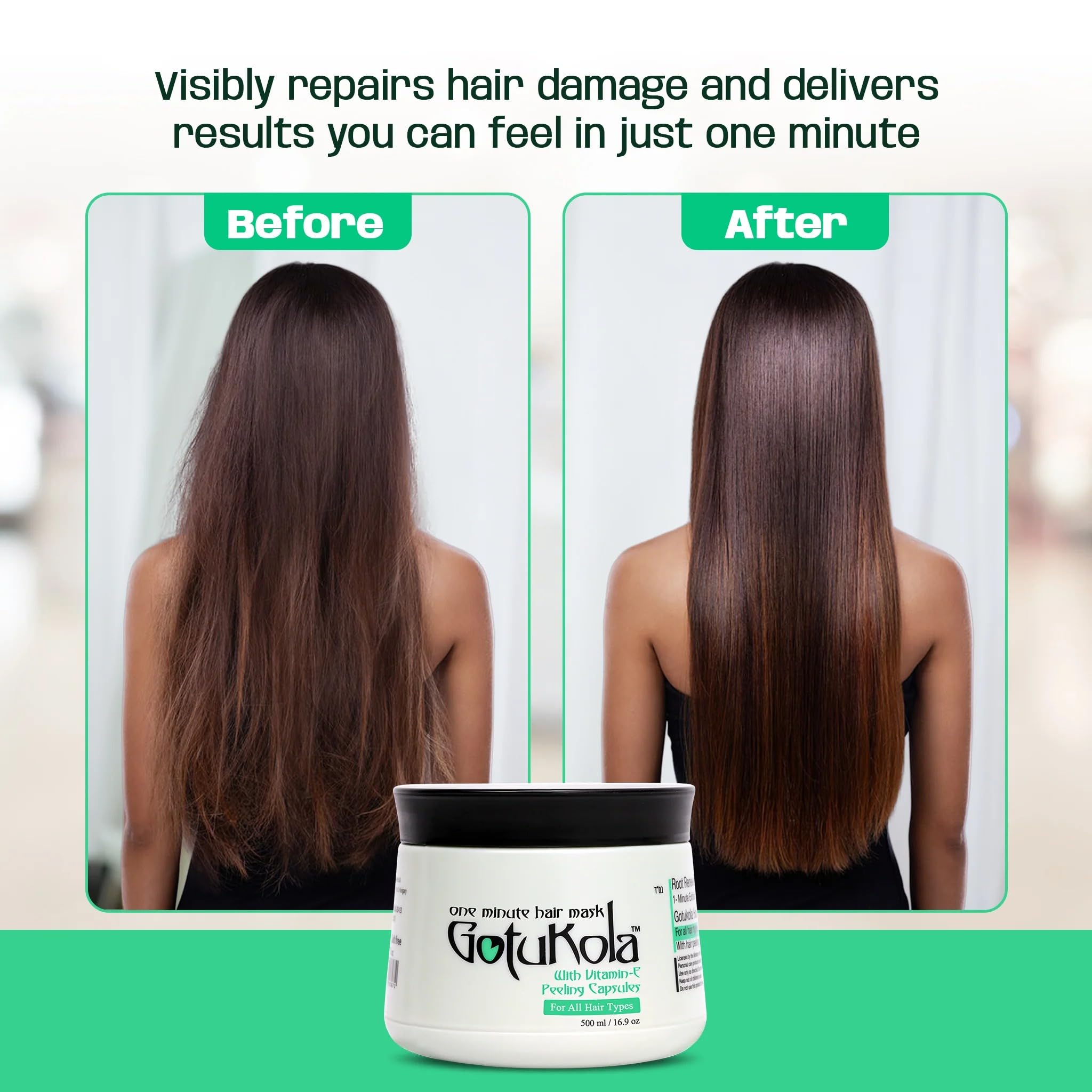 Gotukola color-treated hair benefits from protection and enhanced shine.