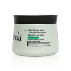 Gotukola One-Minute Revival mask application shows rapid 60-second softness.