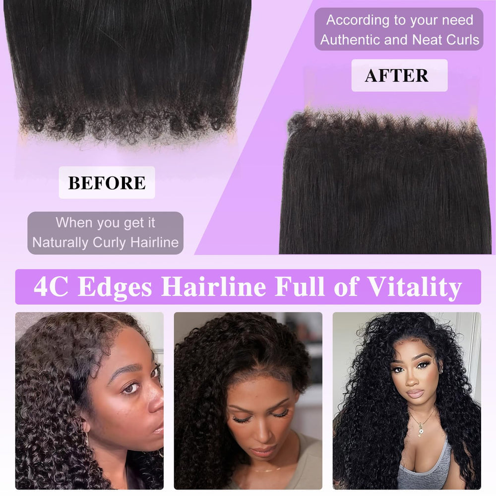 Goulus pre-bleached and pre-plucked hairline provides ready-to-wear convenience.