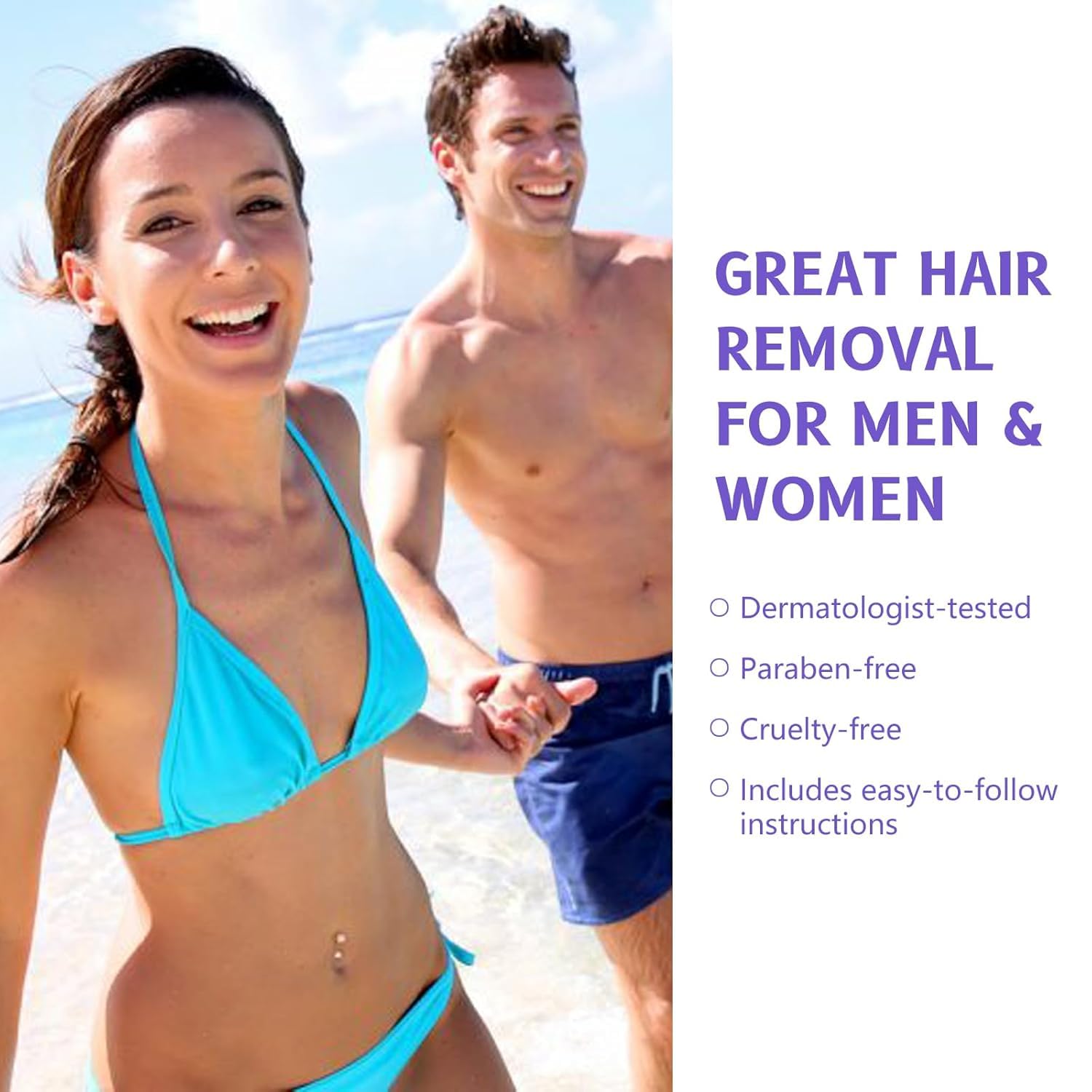 GOWEGO hair removal cream for legs provides quick, smooth results.