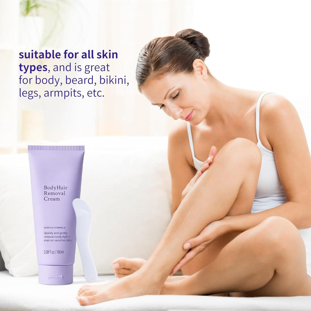GOWEGO depilatory cream with precision tip enables mess-free use.