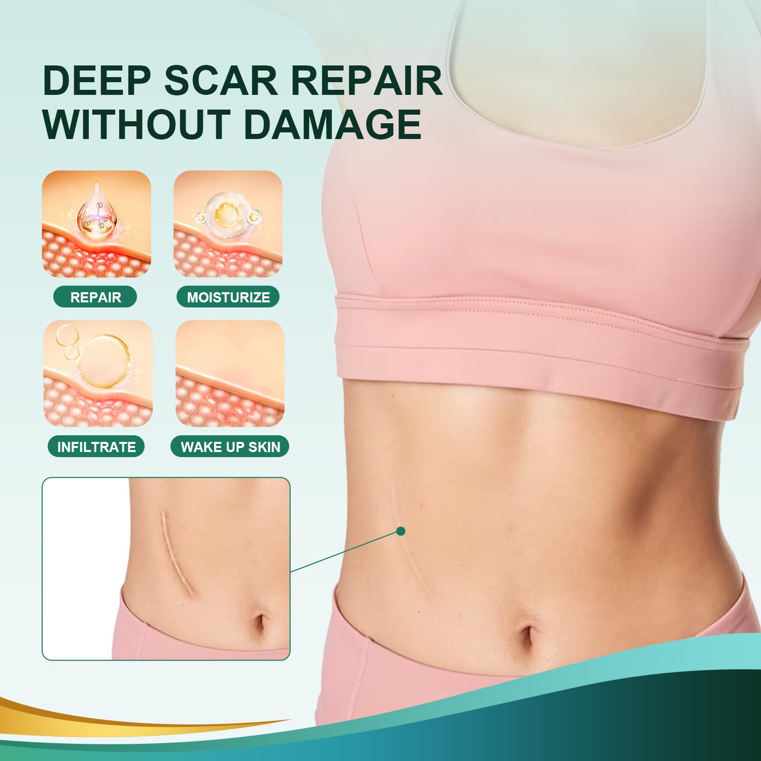 Gowgaw silicone scar tape easy to apply and remove