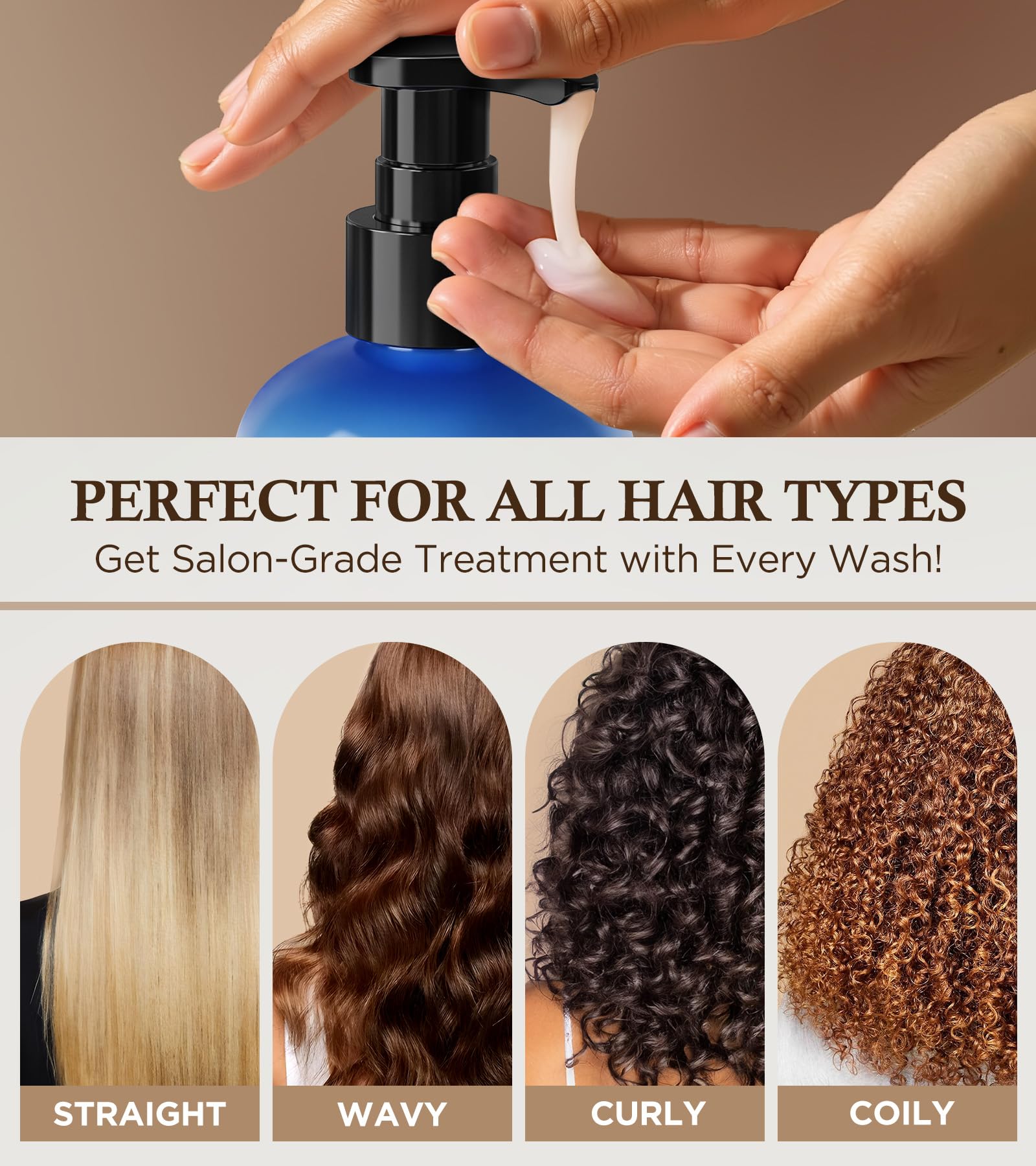 GOWILOVE Biotin Shampoo foam-lather image suggesting thorough cleansing