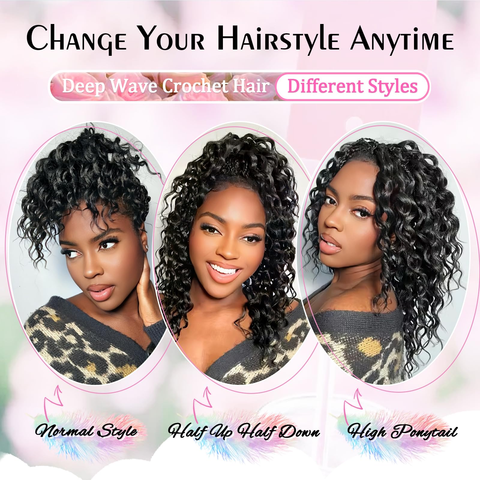 GOWIT crochet hair color variety, options from black to blonde.