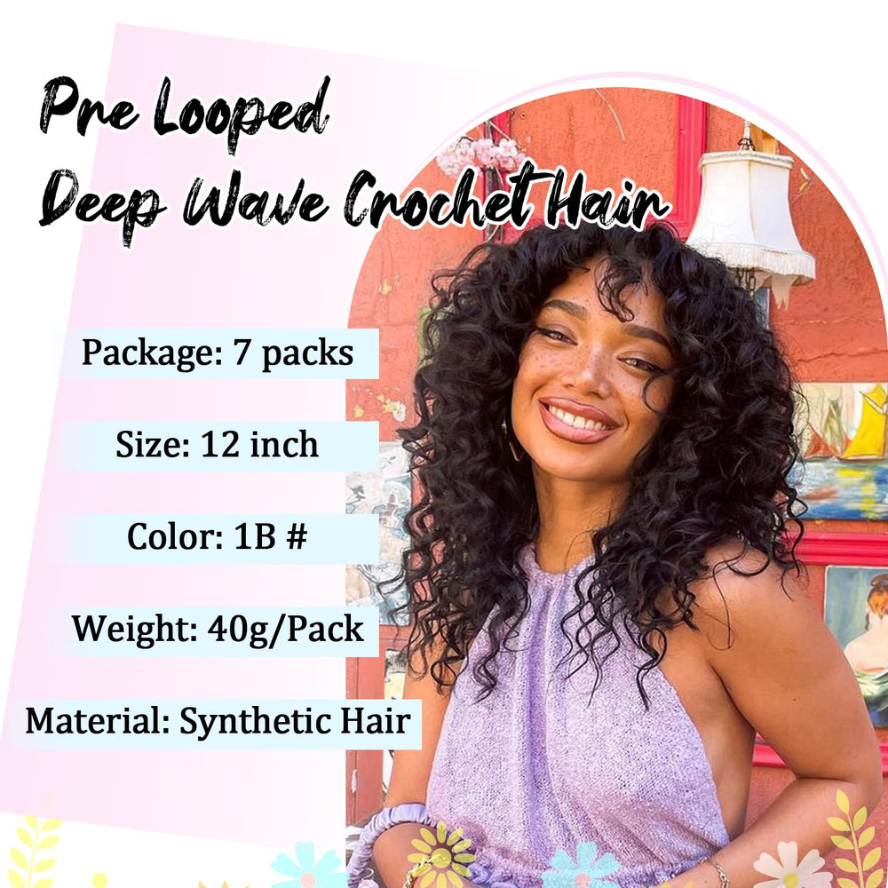 GOWIT heat-resistant synthetic fiber crochet hair, lightweight and comfortable.
