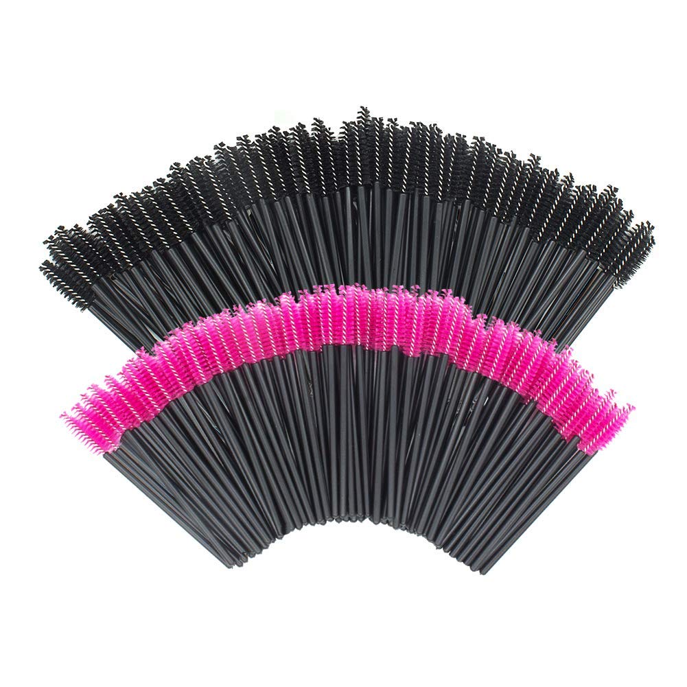 GoWorth disposable eyelash brush wand with spiral design for precise lash grooming.