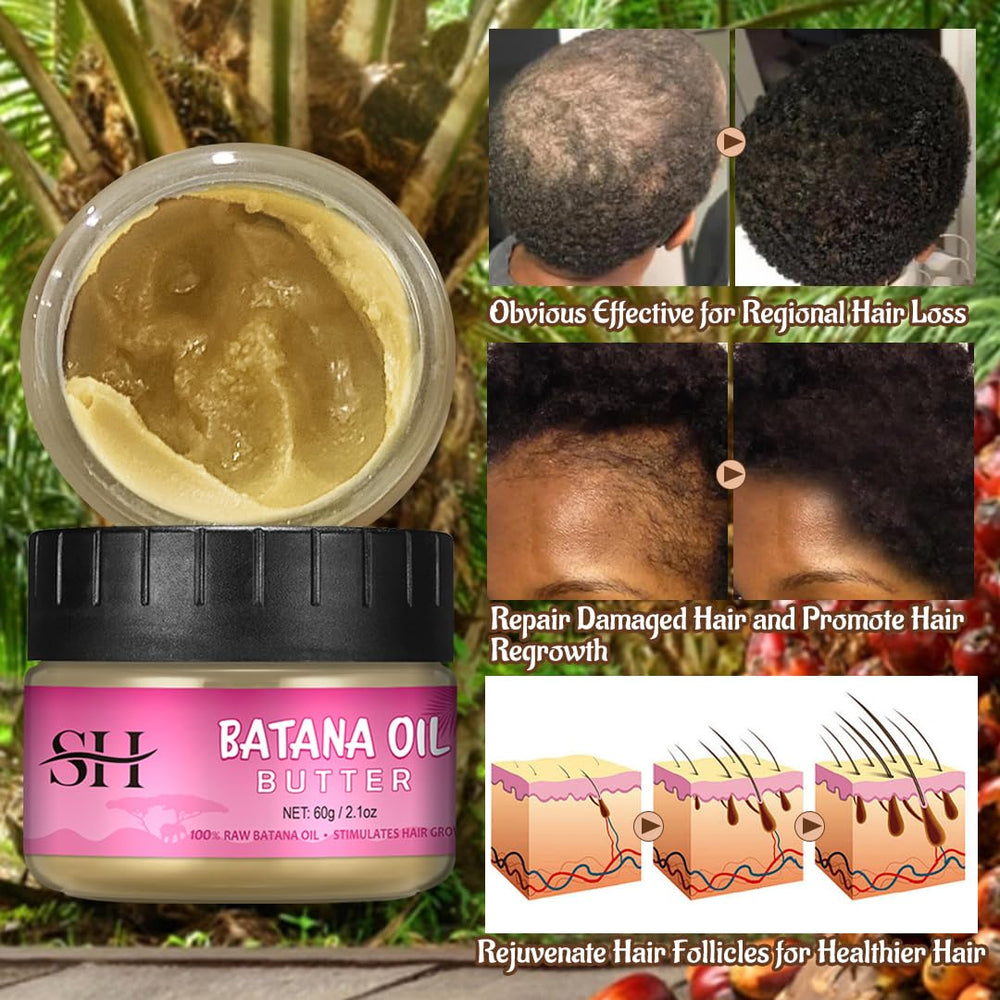 gowwim Batana Oil texture-rich close view suggests premium, chemical-free care for hair.