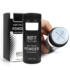 gowwim styling volume powder dry hair application shows quick lift without washing.