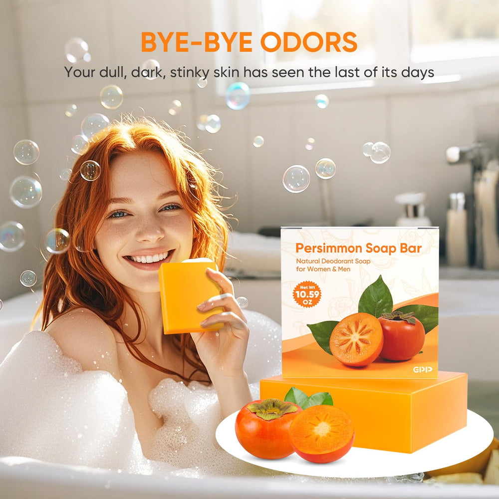 GPP Persimmon Soap Bar supports balanced skin for sensitive types.