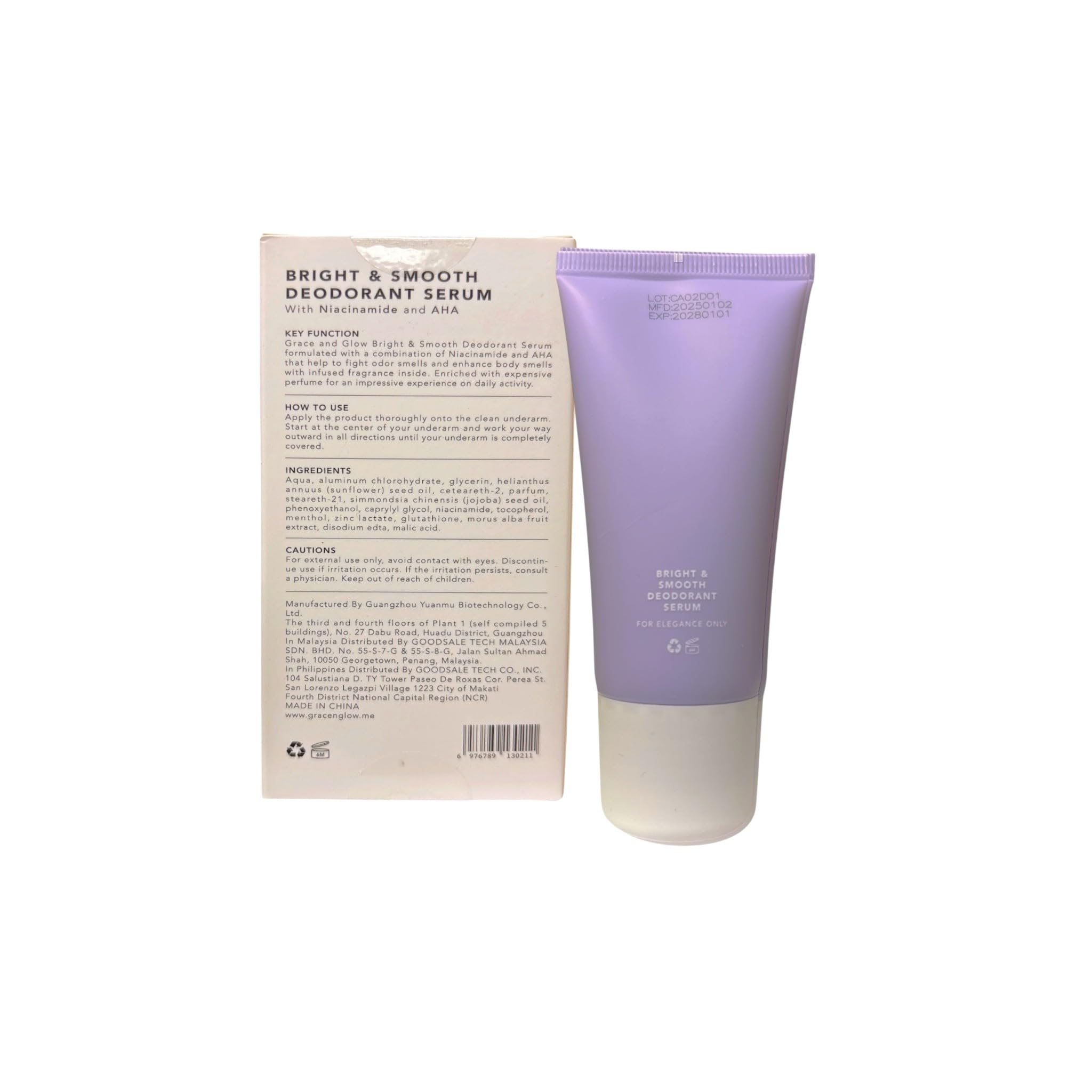 Grace and Glow Serum roll-on applying evenly for refreshed underarms on the go