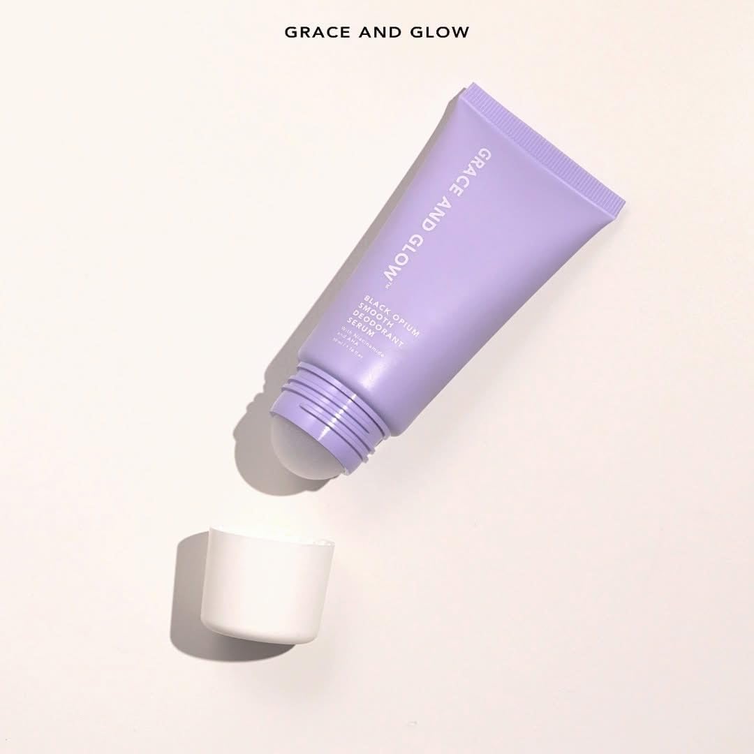 Grace and Glow brightening formula with Niacinamide and AHA for smoother underarm skin