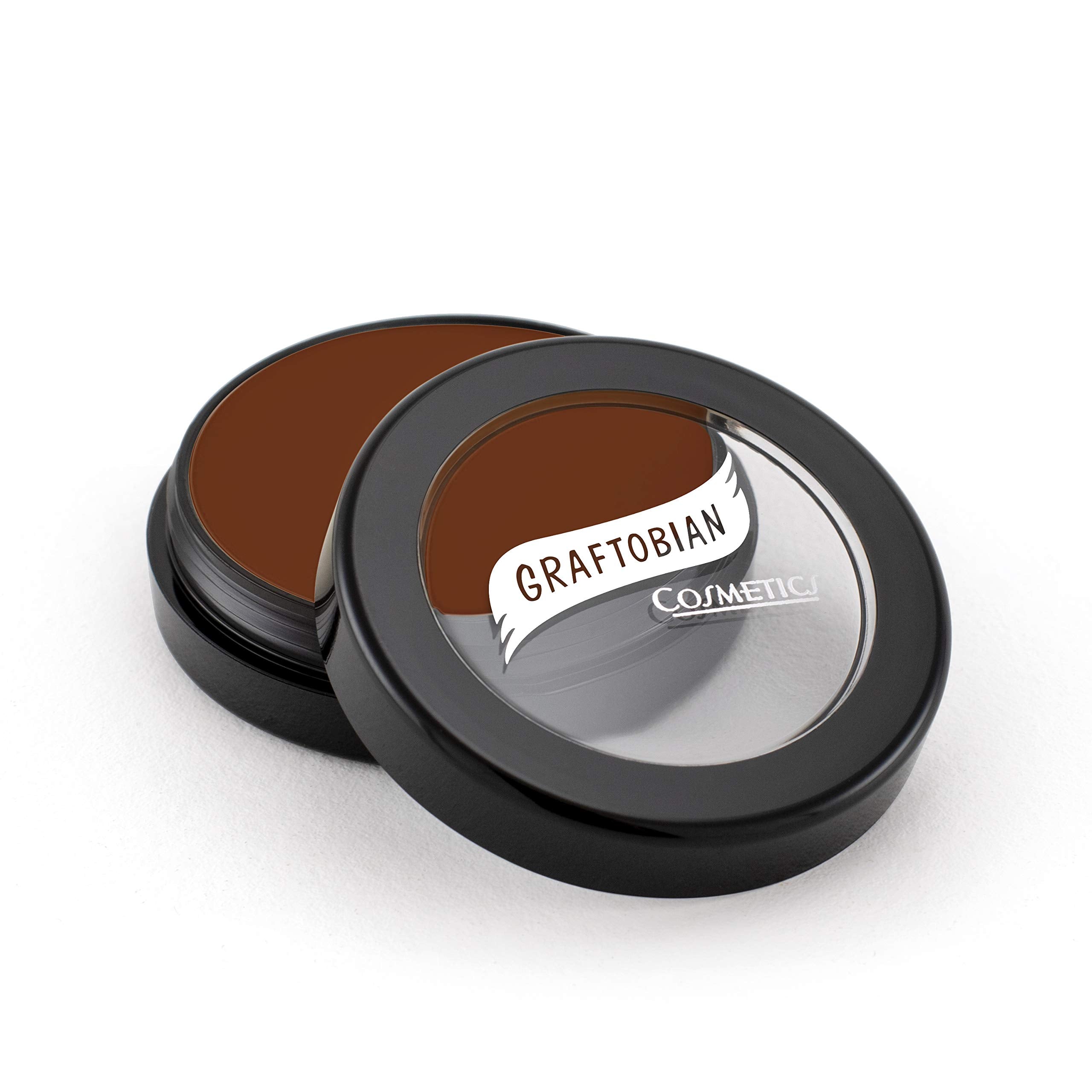 Graftobian HD Glamour Creme Foundation blended on wrist for match testing.