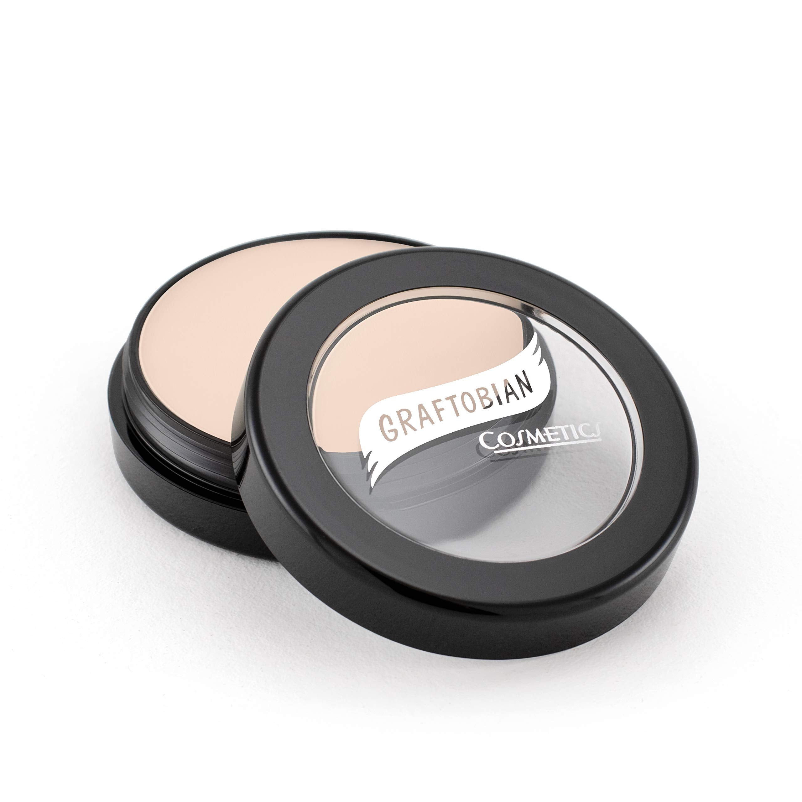 Graftobian HD Glamour Creme Foundation bottle with pump for seamless application.