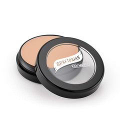 Graftobian HD Glamour Creme Foundation bottle shows lightweight, natural coverage for everyday wear.