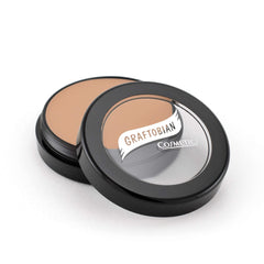 Graftobian HD Glamour Creme Foundation compact close-up with smooth, blendable texture.