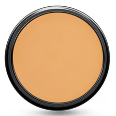 Graftobian HD Glamour Creme Foundation jar with creamy texture ready for blending