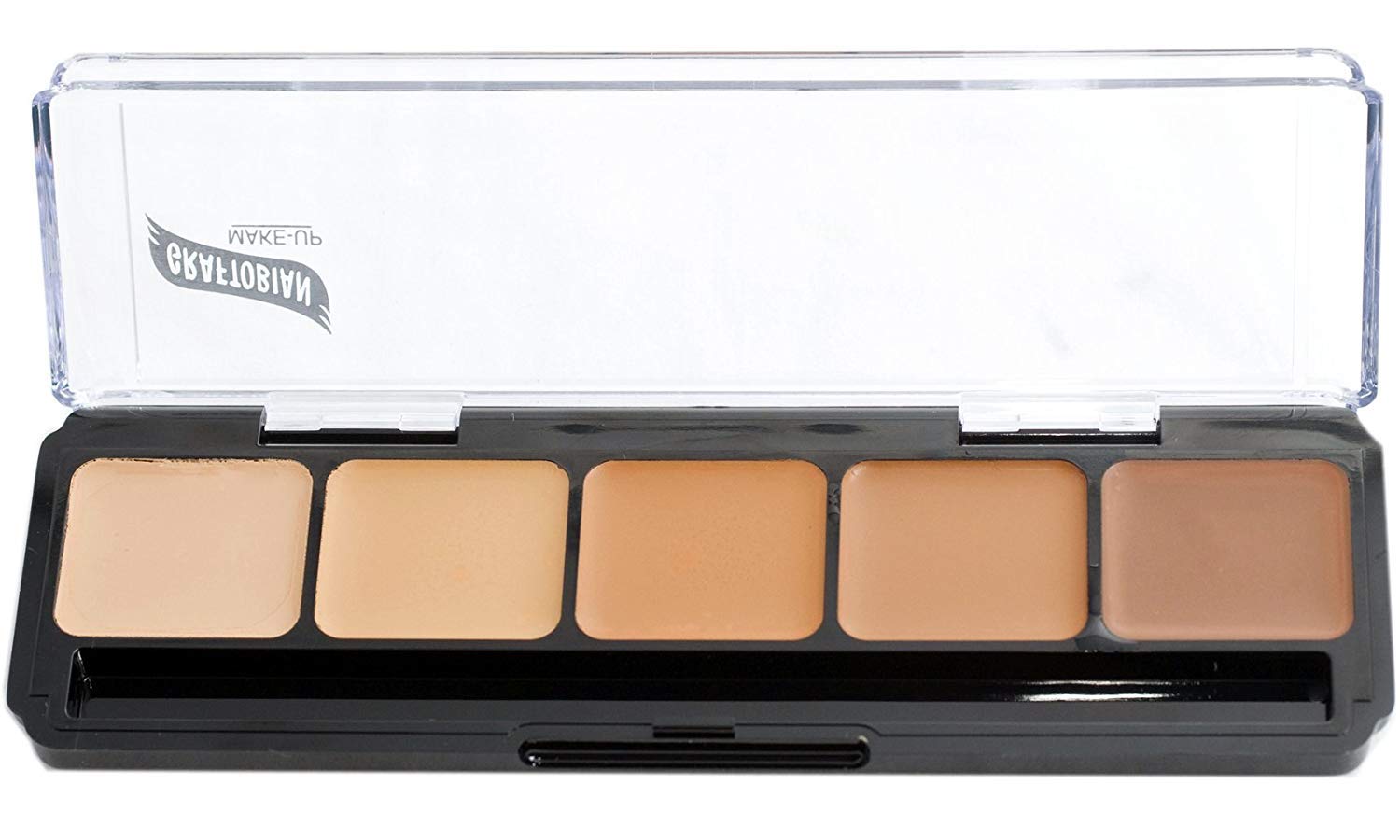 Graftobian HD Glamour Creme Foundation Palette Warm #3 close-up cover showing range