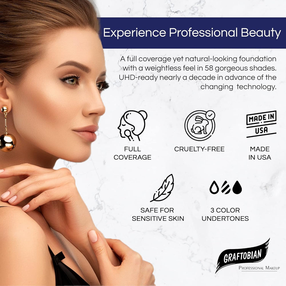 Professional makeup artist applying HD Glamour Creme for a natural finish.