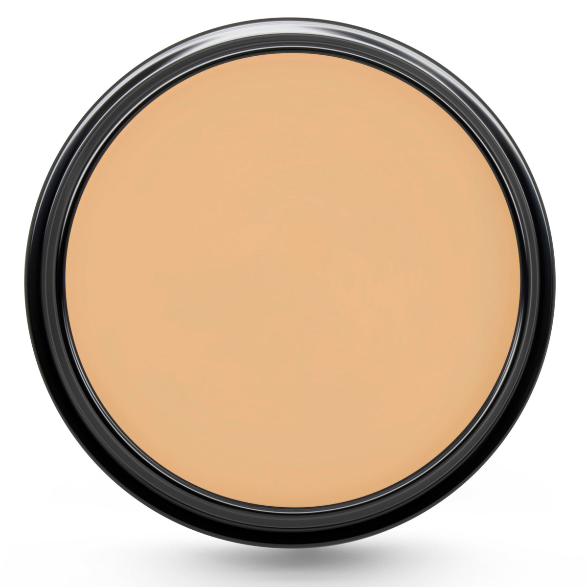 Graftobian HD Glamour Creme Foundation Sweet Toffee bottle shows weightless coverage for all day wear