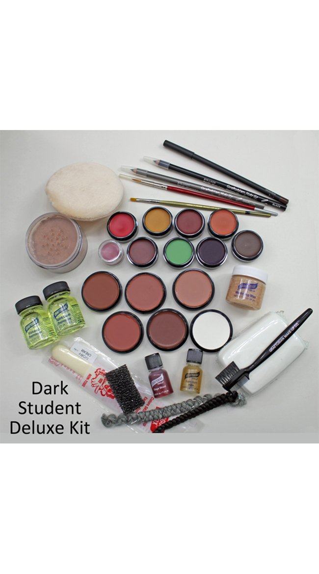 Graftobian Student Deluxe kit for medium/olive skin with beard aging and stage makeup practice