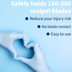 Graham-Field 2990 feather handheld blade remover cap open view for blade disposal