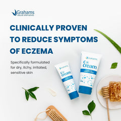 Grahams Natural C+ Eczema Cream absorbs quickly