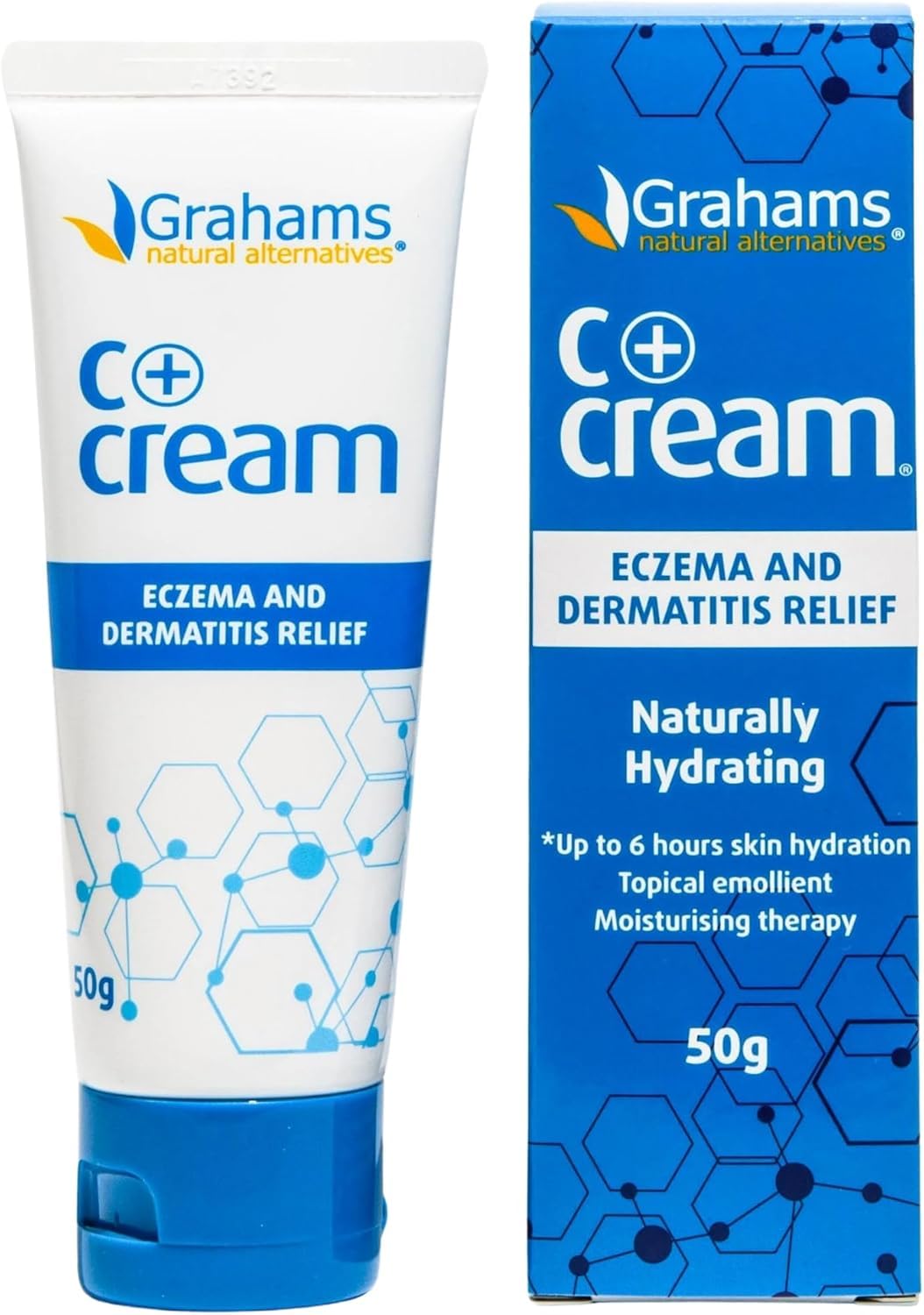Grahams Natural C+ Eczema Cream tube for easy application