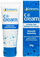 Grahams Natural C+ Eczema Cream tube for easy application