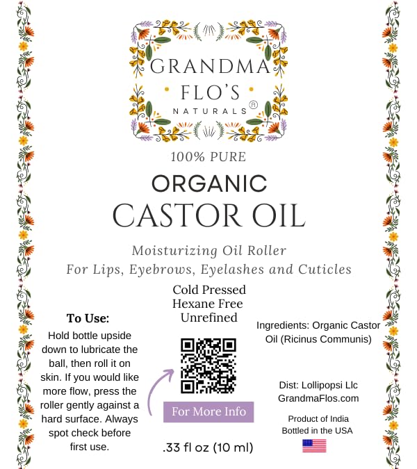 Grandma Flo's Naturals travel-size roll-on bottle ready for on-the-go care.