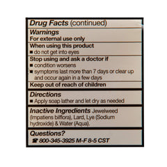 Grandma's Poison Ivy Soap Bar packaging close-up for on-the-go outdoor care.