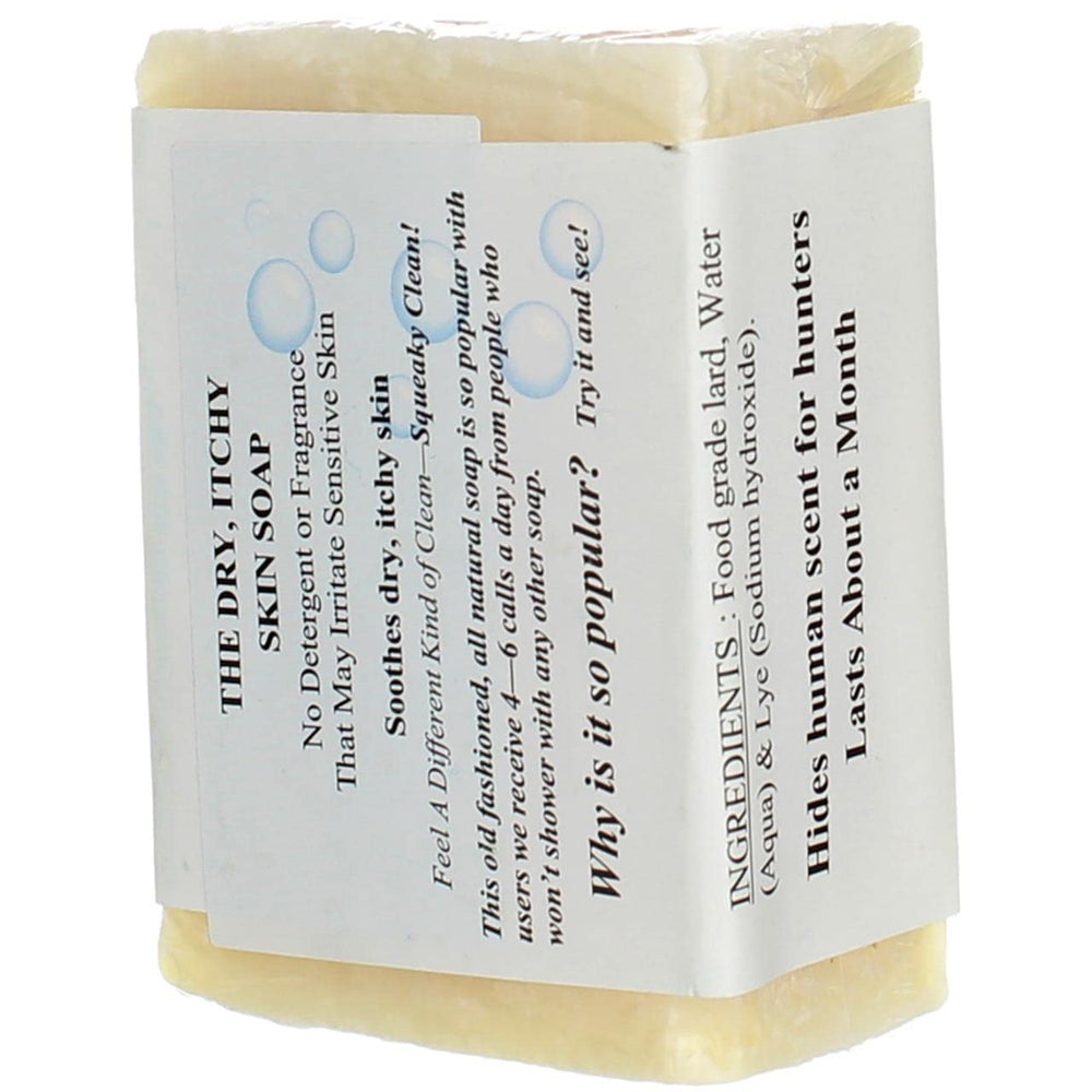 Grandma's Pure Lye Soap Bar for dry skin, soothing facial cleansing.