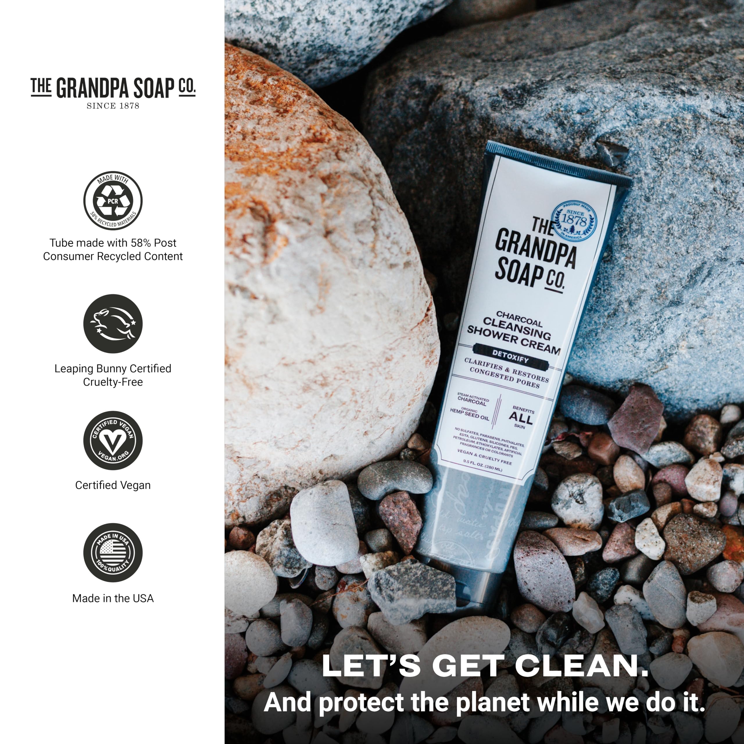 The Grandpa Soap Company mint-scent view showcases a refreshing mint aroma.