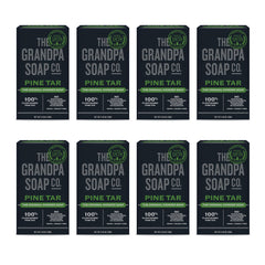 The Grandpa Soap Company Pine Tar Bar Soap forest scent provides a refreshing cleanse.