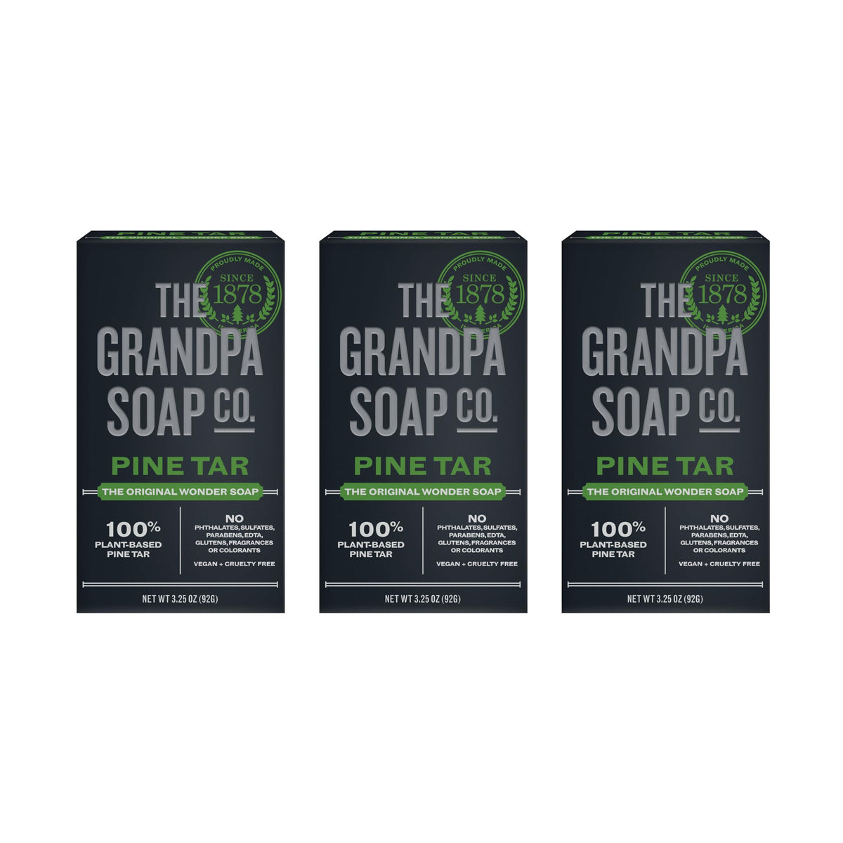 The Grandpa Soap Company pine-tar-bar-soap for versatile cleansing after work