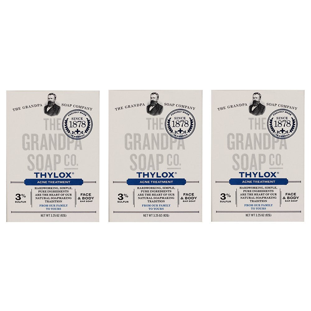 Grandpa's Thylox 3-pack front view highlights the triple-pack format and product name.