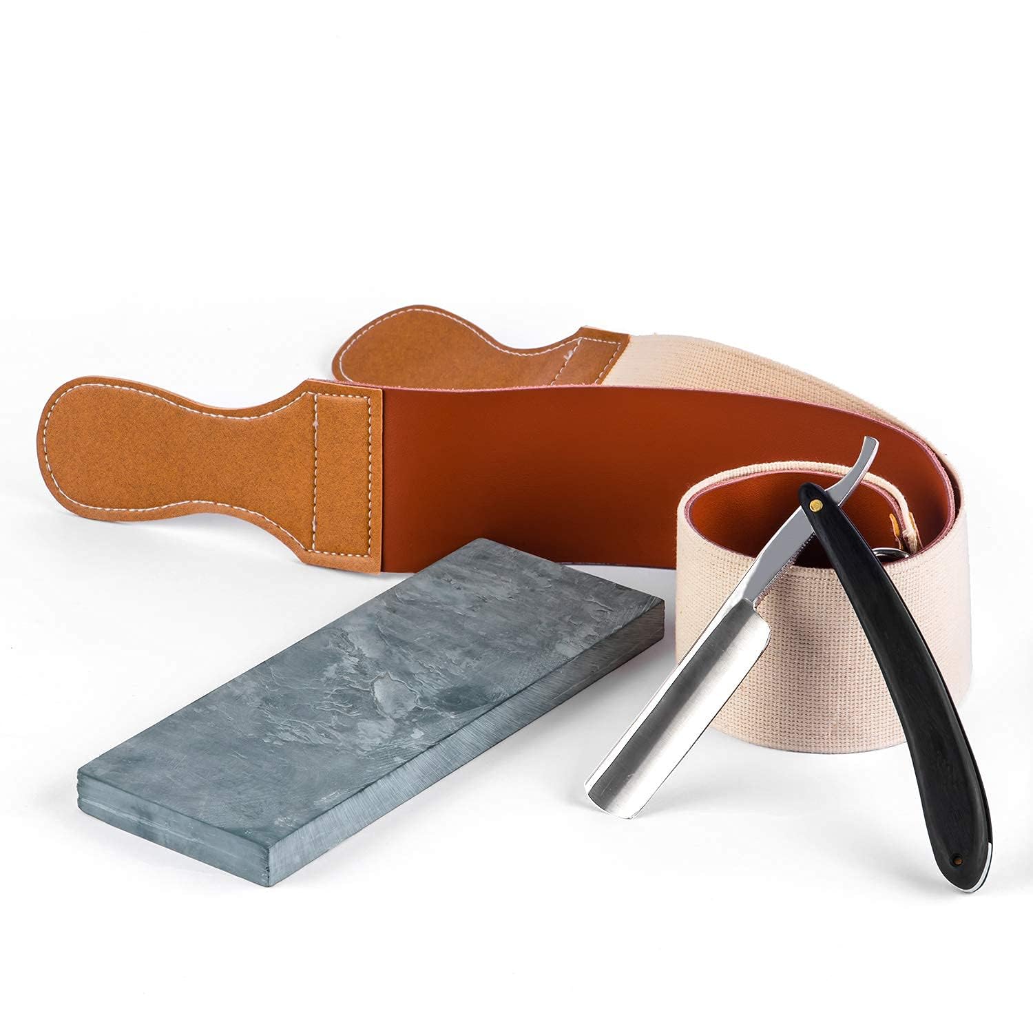 Grandslam long leather strop with steel attachment for professional-edge maintenance.